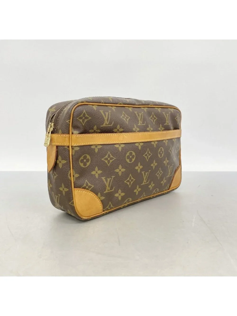 Louis Vuitton Clutch Monogram Compiegne 28 Brown